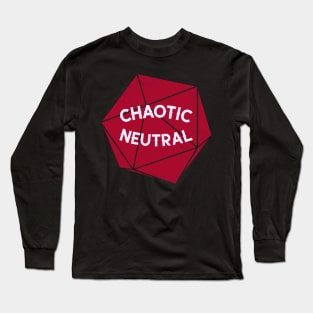 Chaotic Neutral D20 Long Sleeve T-Shirt